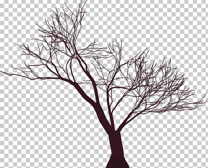 Tree Drawing Silhouette Poster PNG, Clipart, Black And White, Branch, Drawing, Fotolia, Headstone Free PNG Download