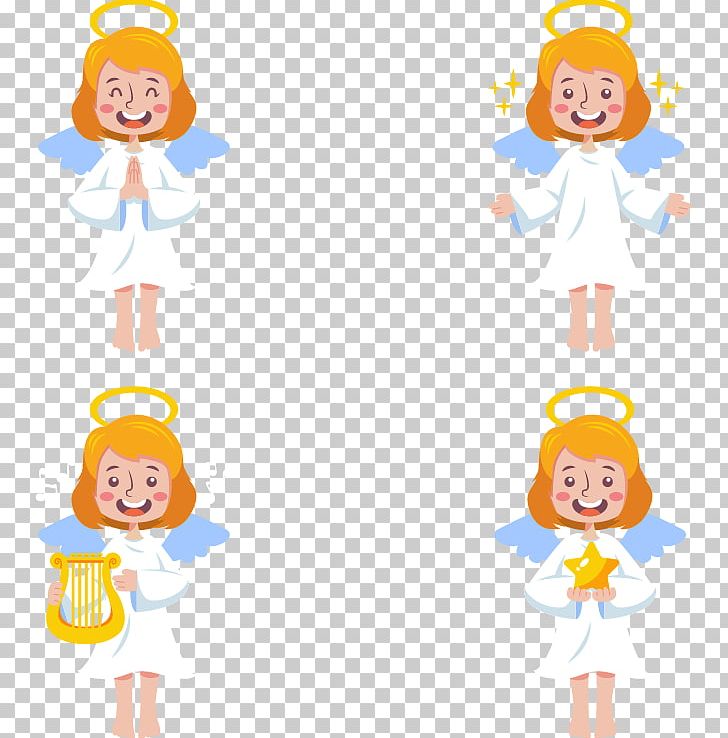 Smiling Angel Cartoon Illustration PNG, Clipart, Angel, Angels, Angels Vector, Angels Wings, Angel Vector Free PNG Download
