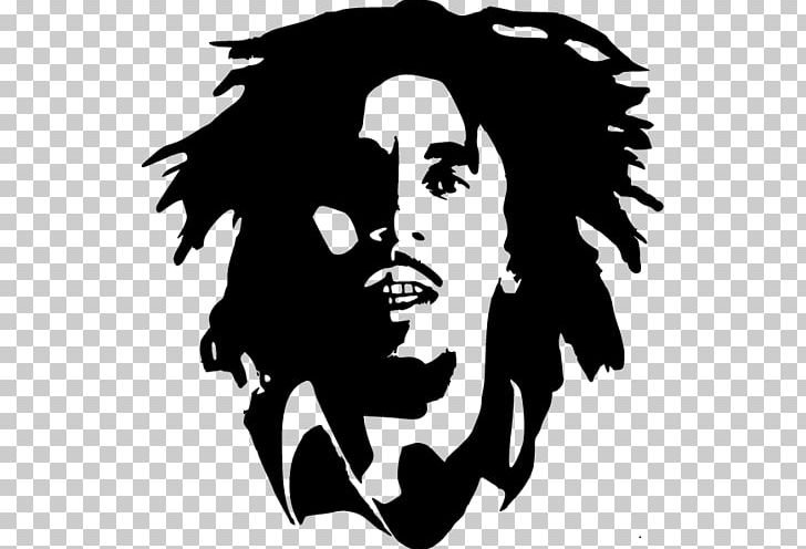 Silhouette Rasta Wall Decal Poster Stencil PNG, Clipart, Animals, Art, Black, Black And White, Bob Marley Free PNG Download