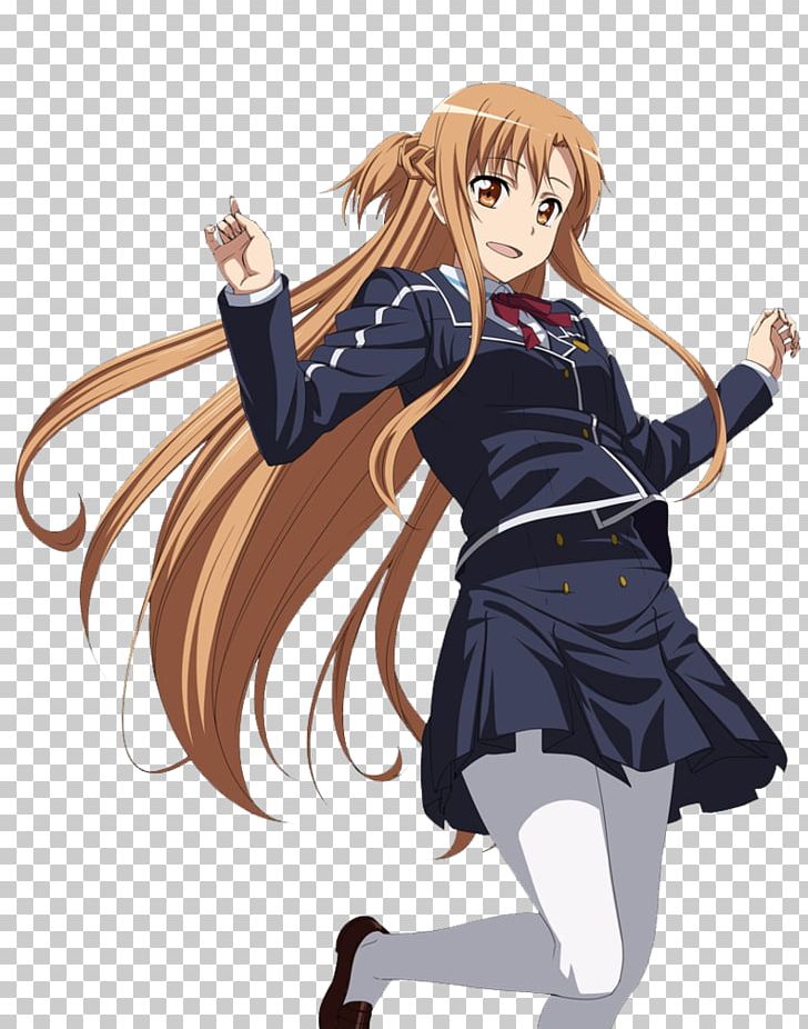 Sword Art Online: Code Register Asuna Kirito School Uniform PNG, Clipart, Anime, Artwork, Black Hair, Brown Hair, Cartoon Free PNG Download