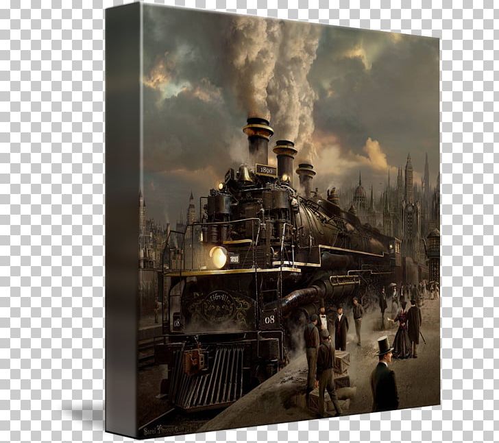 Train Steam Locomotive Rail Transport Jigsaw Puzzles PNG, Clipart, Art, Jigsaw Puzzles, Locomotive, Oil Painting, Painting Free PNG Download