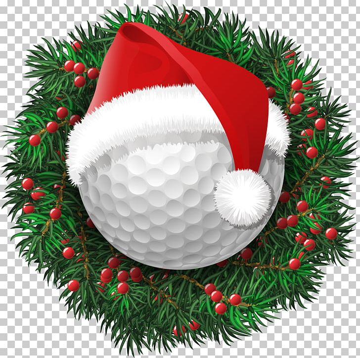 Santa Claus Golf Course Christmas Golf Ball PNG, Clipart, Cartoon, Christmas Decoration, Christmas Frame, Christmas Lights, Christmas Vector Free PNG Download