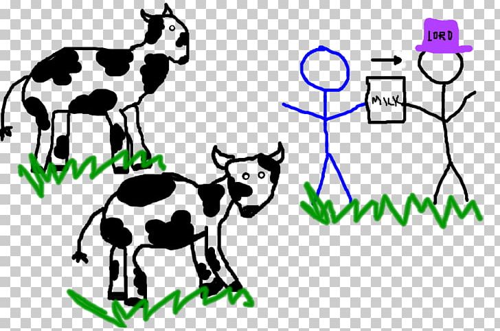 Cattle Middle Ages Feudalism You Have Two Cows PNG, Clipart, Area, Cartoon, Cattle, Cattle Like Mammal, Cow Goat Family Free PNG Download