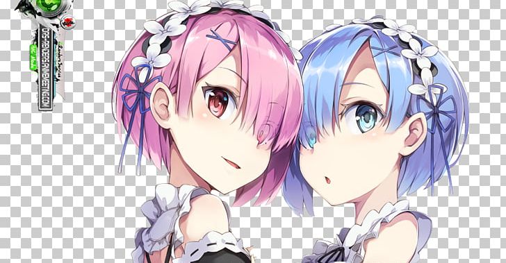 Re:Zero − Starting Life In Another World Anime Isekai RAM PNG, Clipart, Anime, Artwork, Black Hair, Brown Hair, Cartoon Free PNG Download