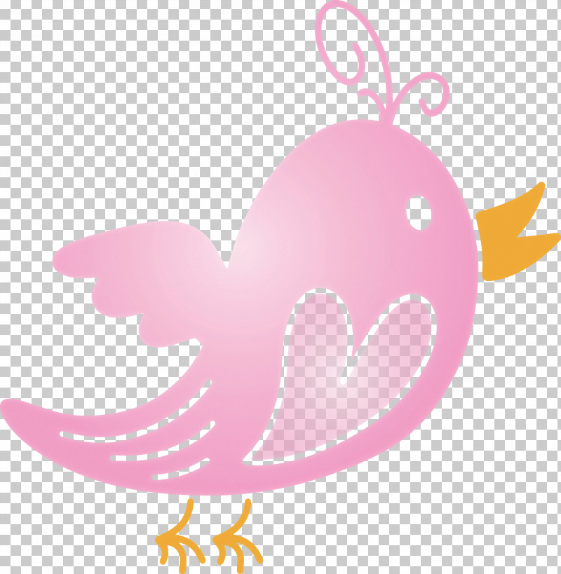 Pink Wing Heart Bird PNG, Clipart, Bird, Cartoon Bird, Cute Bird, Heart, Pink Free PNG Download