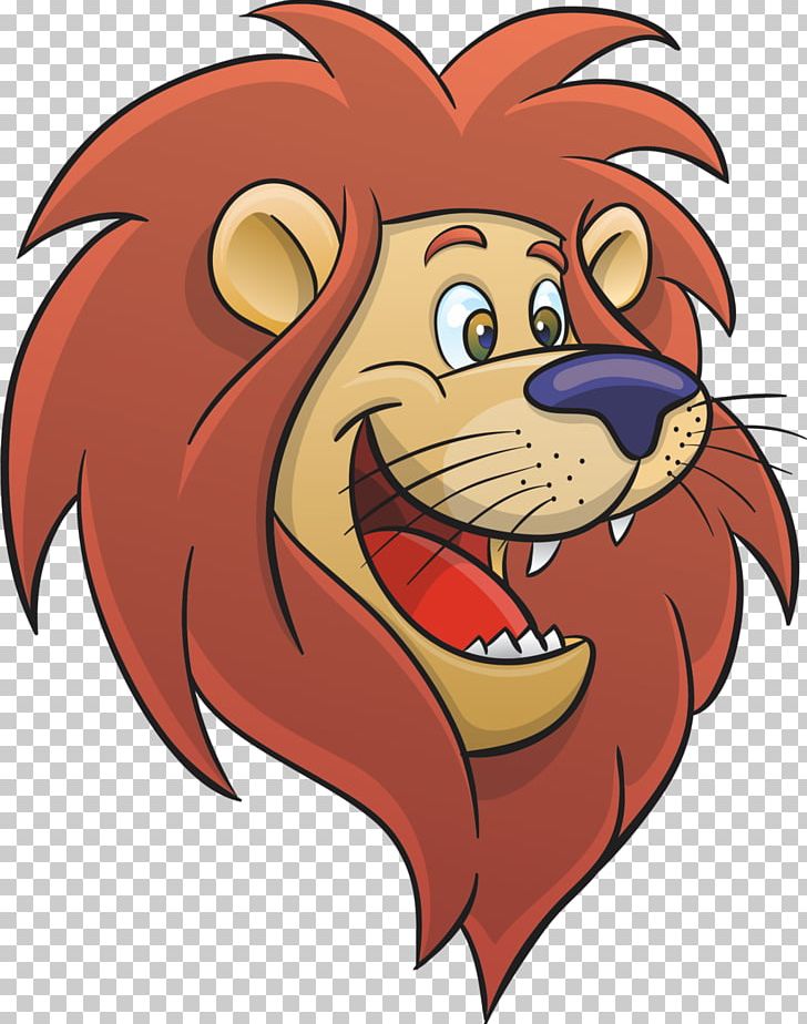 how to draw a cartoon lion roaring