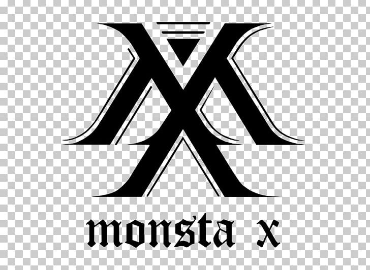 Monsta X Logo K-pop The Code PNG, Clipart, Angle, Area, Beautiful, Black, Black And White Free PNG Download