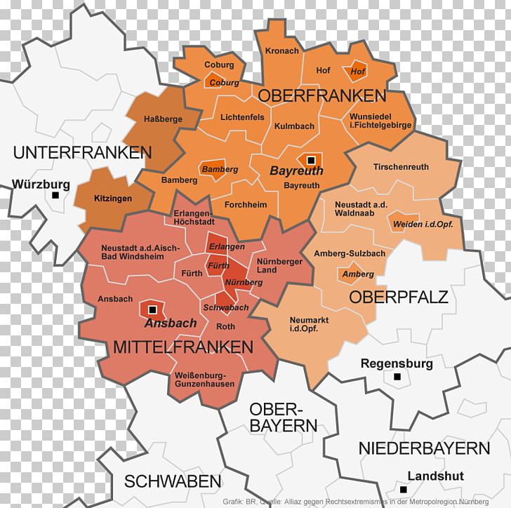 Upper Franconia Upper Palatinate Nuremberg Metropolitan Region Lower Franconia PNG, Clipart, Allianz, Area, Diagram, Districts Of Germany, Franconia Free PNG Download