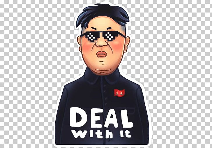 Sticker Telegram Kim Jong-un Glasses PNG, Clipart, Brand, Celebrities, Cool, Eyewear, Facial Hair Free PNG Download