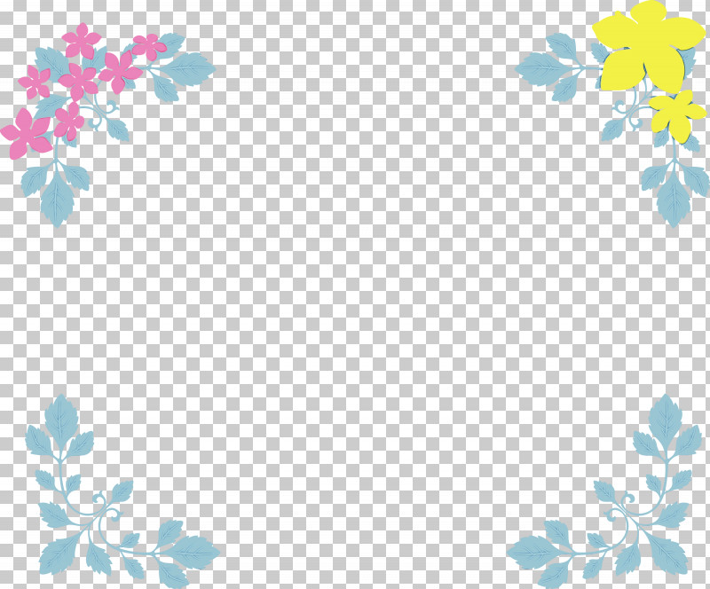 Pedicel Wildflower PNG, Clipart, Corner Frame, Paint, Pedicel, Watercolor, Wet Ink Free PNG Download