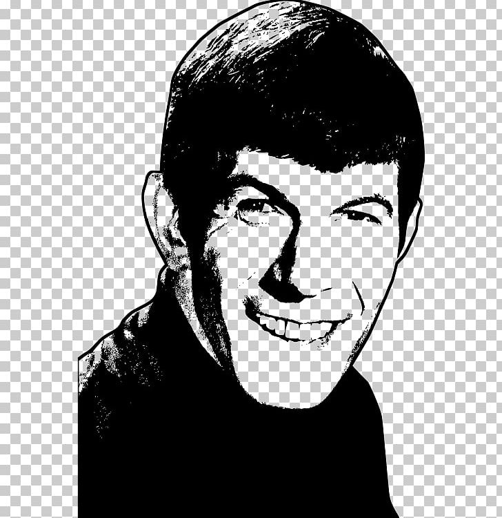 Black And White Spock Actor PNG, Clipart, Actor Vector, Art, Black And White, Celebrities, Chin Free PNG Download