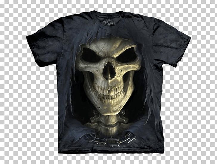 Long-sleeved T-shirt Death Top PNG, Clipart, Bone, Clothing, Clothing Sizes, Death, Face Free PNG Download