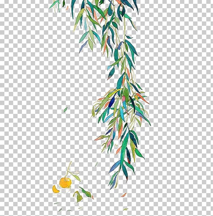 Watercolor Painting Leaf Twig PNG, Clipart, Autumn Leaves, Blade, Branch, Decorative, Decorative Leaf Free PNG Download