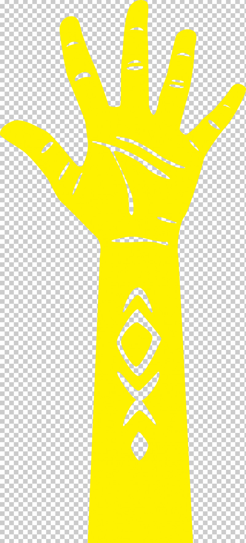 Safety Glove Yellow Line Area Glove PNG, Clipart, Area, Finger, Glove, Hand, Line Free PNG Download