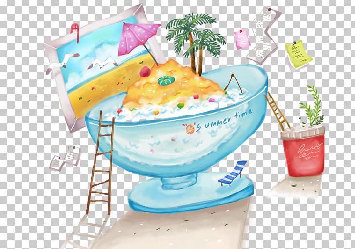 Ice Cream Cartoon Illustration PNG, Clipart, Animation, Art, Beach, Blue, Cartoon Free PNG Download