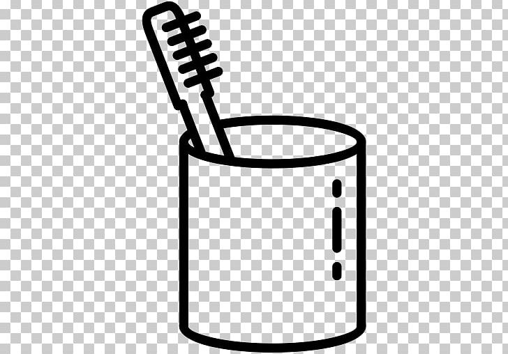 Toothbrush Toothpaste Tooth Brushing PNG, Clipart, Area, Black And White, Brush, Computer Icons, Cup Free PNG Download