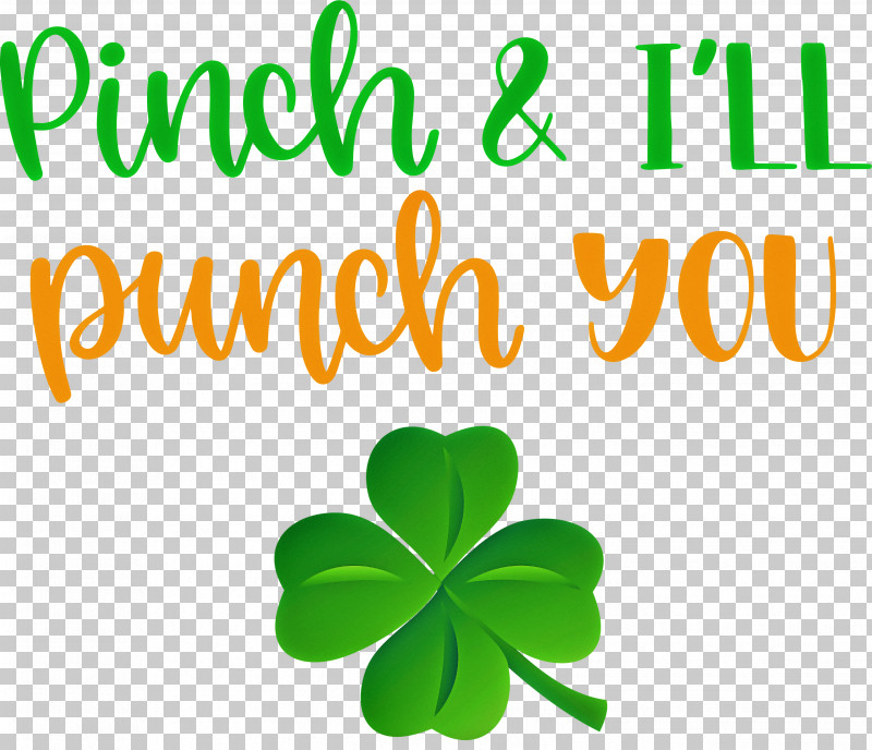 Pinch Punch St Patricks Day PNG, Clipart, Flower, Green, Leaf, Line, Logo Free PNG Download