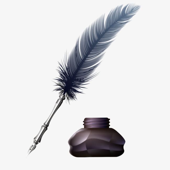feather pen clipart png