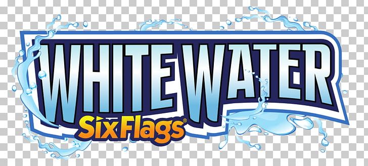 Six Flags White Water Six Flags Over Georgia White Water Branson White Water Bay Six Flags Hurricane Harbor PNG, Clipart, Advertising, Amusement Park, Banner, Blue, Logo Free PNG Download