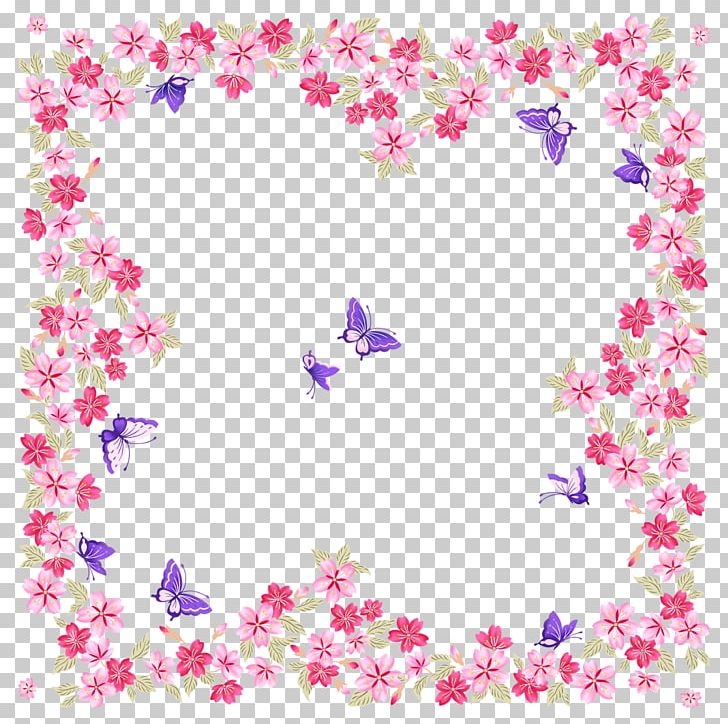 Flower Frame Butterflies And Moths PNG, Clipart, Area, Border, Border Frame, Butterfly, Certificate Border Free PNG Download
