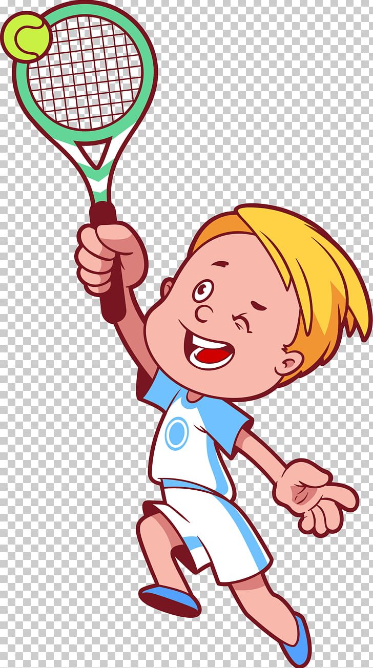 Tennis Cartoon Child PNG, Clipart, Area, Ball, Balloon, Boy, Cartoon Free PNG Download