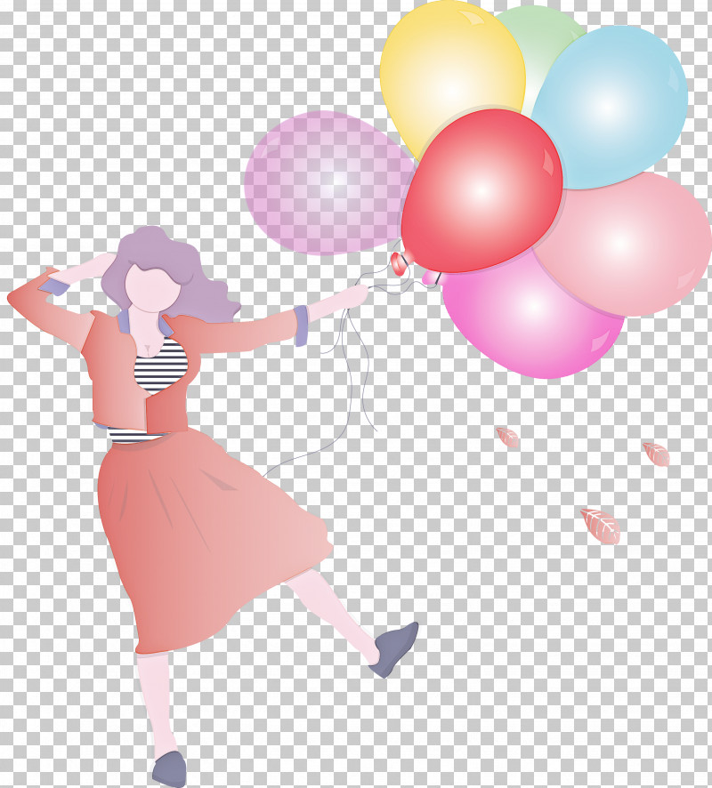 Girl Balloon Party PNG, Clipart, Ball, Balloon, Gesture, Girl, Happy Free PNG Download