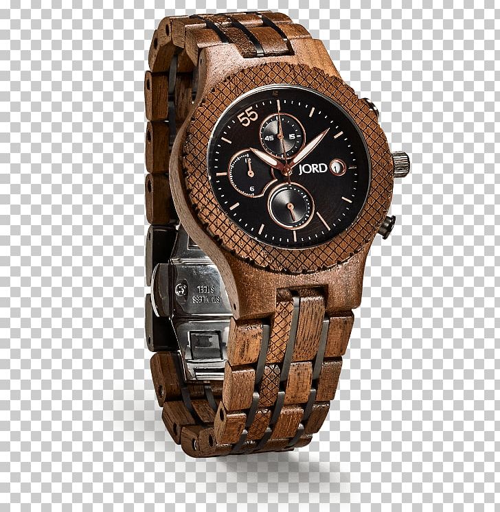 Watch Strap Jord Chronograph Movement PNG, Clipart, Brand, Brown, Chronograph, Clock, Jord Free PNG Download