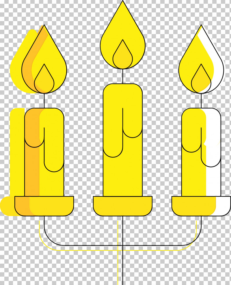 Yellow Line Sign Cylinder Line Art PNG, Clipart, Christmas Candle, Cylinder, Line, Line Art, Paint Free PNG Download
