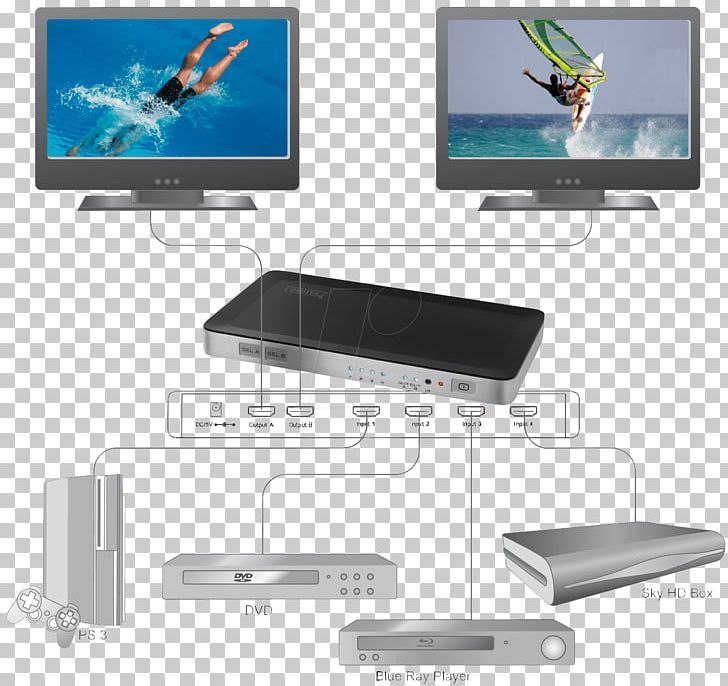 LCD Television HDMI Computer Monitors Network Switch Computer Port PNG, Clipart, Category 5 Cable, Computer Monitor Accessory, Computer Monitors, Computer Port, Digit Free PNG Download