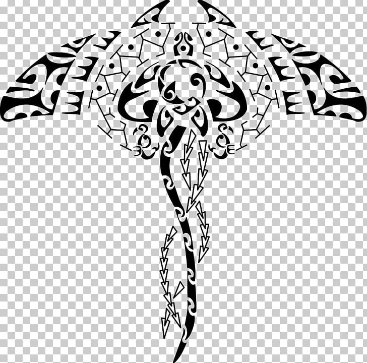 Polynesia Māori People Manta Ray Tattoo Symbol PNG, Clipart, Artwork, Black, Branch, Culture, Fictional Character Free PNG Download