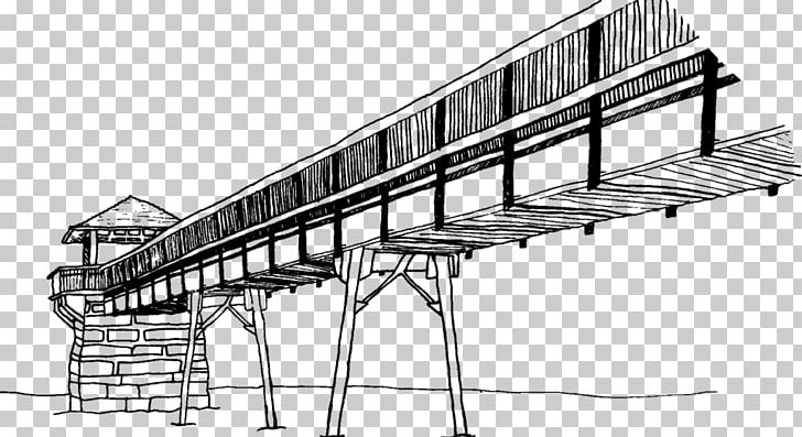 Drawing Line Art Oceanside Pier PNG, Clipart, Angle, Art, Black And White, Drawing, Furniture Free PNG Download