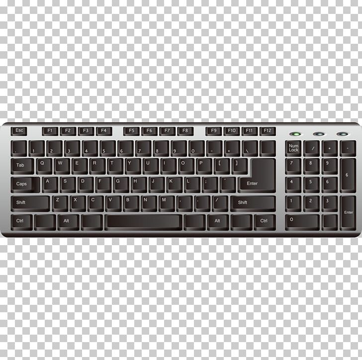 Computer Keyboard Laptop Illustration PNG, Clipart, Black, Black Hair, Black White, Computer, Computer Keyboard Free PNG Download