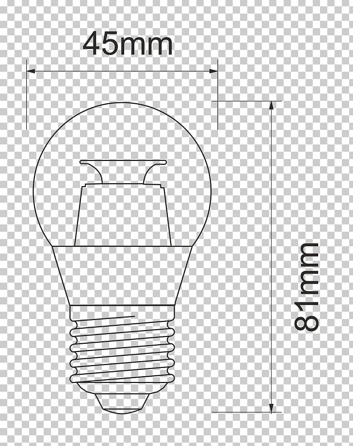 Edison Screw LED Lamp Incandescent Light Bulb Light-emitting Diode Paper PNG, Clipart, Angle, Area, Black And White, Diagram, Drawing Free PNG Download