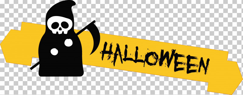 Logo Cartoon Flightless Bird Yellow Meter PNG, Clipart, Birds, Cartoon, Flightless Bird, Happiness, Happy Halloween Banner Free PNG Download