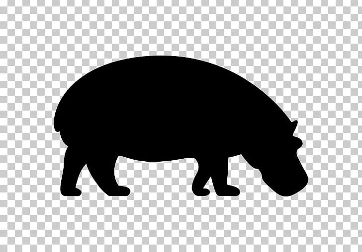 Hippopotamus Horse Silhouette Computer Icons PNG, Clipart, Animal, Animals, Bear, Black And White, Carnivoran Free PNG Download