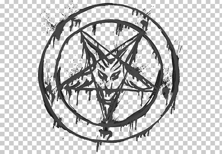 Pentagram Sigil Of Baphomet Symbol Satanism PNG, Clipart, Baphomet, Bicycle Wheel, Black And White, Black Magic, Blood Free PNG Download