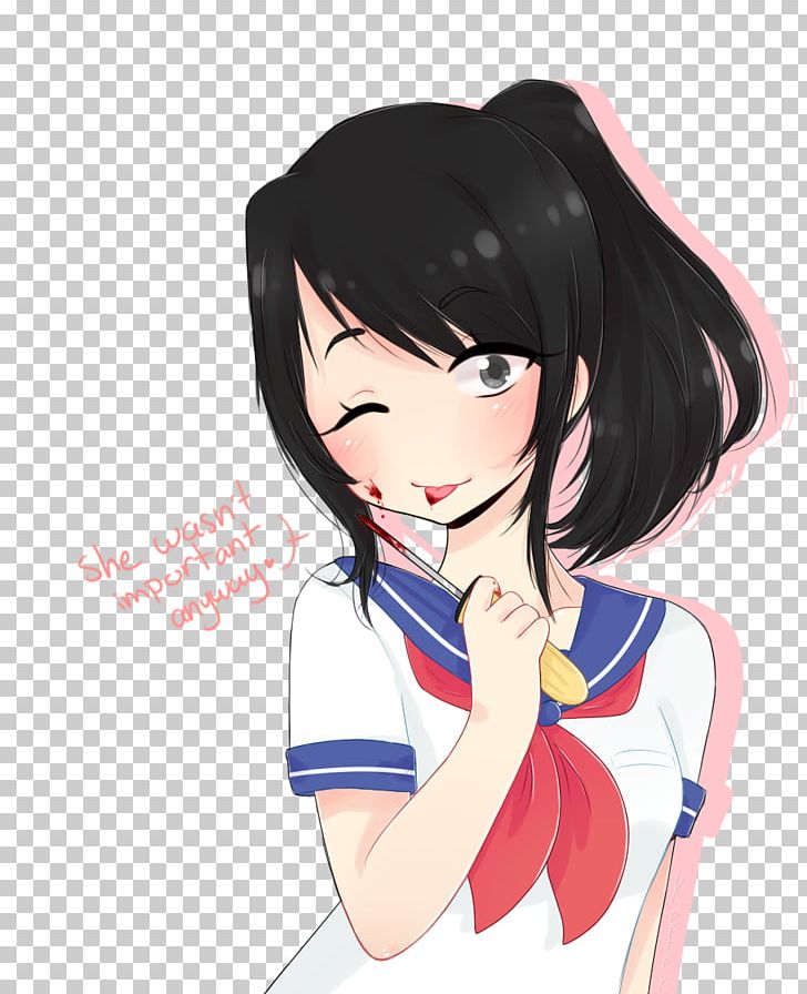 Yandere Simulator Drawing Fan Art PNG, Clipart, Arm, Black Hair, Brown Hair, Cartoon, Character Free PNG Download