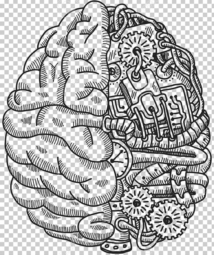 Human Brain Biomedical Engineering PNG, Clipart, Are, Art, Biomedical Engineering, Black And White, Brain Free PNG Download