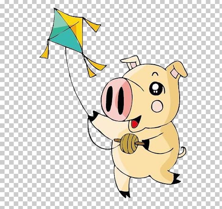 Qingming Cartoon Illustration PNG, Clipart, Carnivoran, Child, Dog Like Mammal, Fictional Character, Fly A Kite Free PNG Download