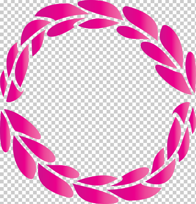 Boho Leaf Frame PNG, Clipart, Boho Leaf Frame, Circle, Magenta, Pink Free PNG Download