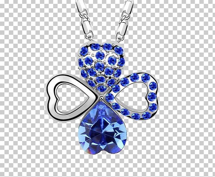 Earring Swarovski AG Pendant Sapphire Necklace PNG, Clipart, 4 Leaf Clover, Bijou, Blue, Body Jewelry, Bracelet Free PNG Download