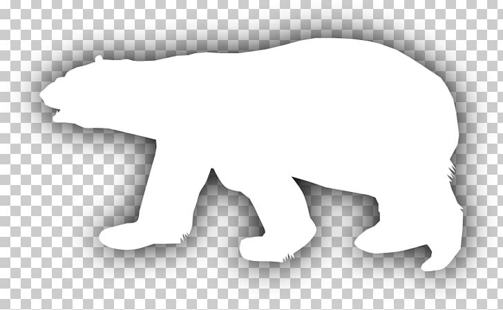 Polar Bear Canidae PNG, Clipart, Animal, Animals, Bear, Bear Silhouette, Black And White Free PNG Download