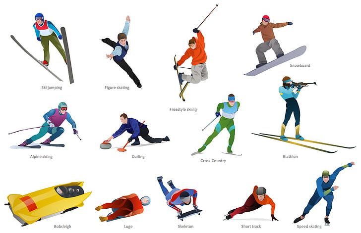 Winter Olympic Games Winter Sport Snowboarding Skiing PNG, Clipart, Alpine Skiing, Area, Bobsleigh, Conceptdraw Pro, Figure Skating Free PNG Download