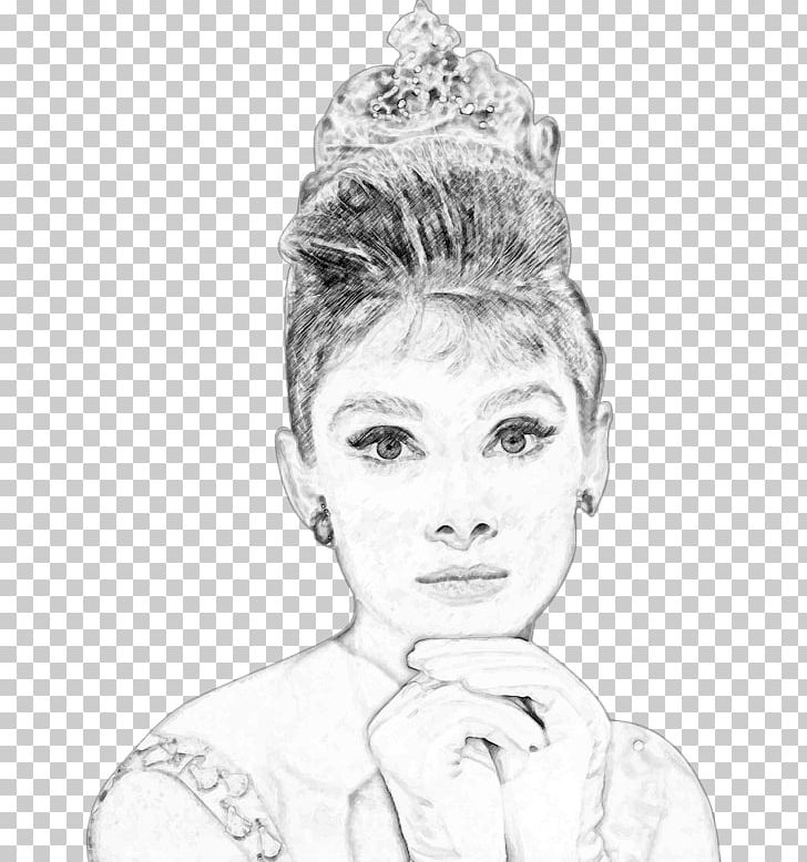 Audrey Hepburn Portrait Sketch PNG, Clipart, Artwork, Audrey Hepburn, Beauty, Black And White, Drawing Free PNG Download