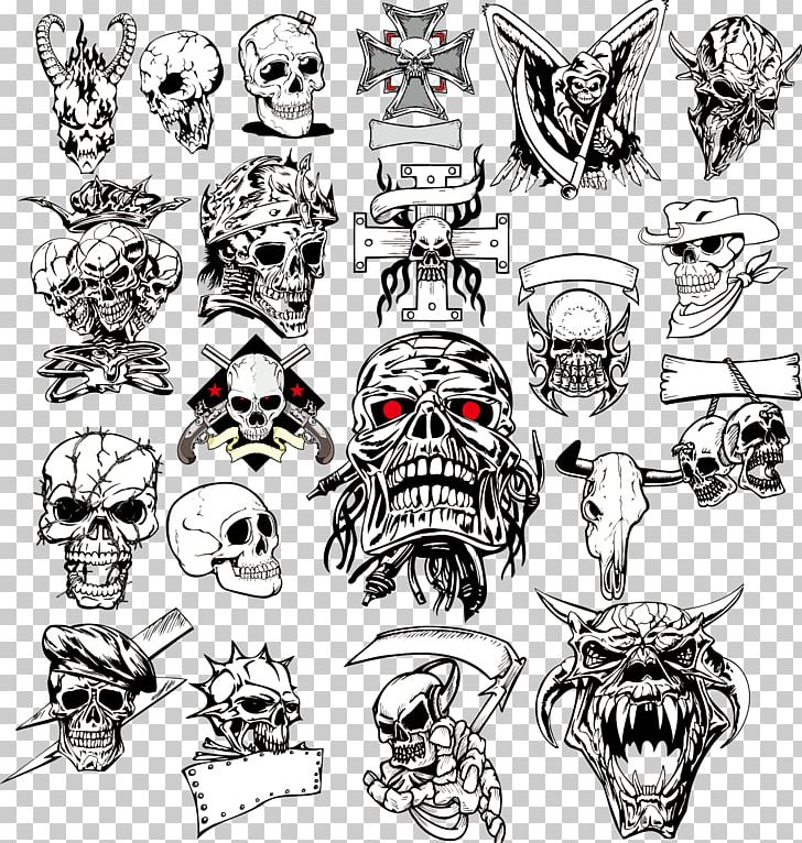 Skull Horror Illustration PNG, Clipart, Cdr, Design, Encapsulated Postscript, Fictional Character, Happy Birthday Vector Images Free PNG Download