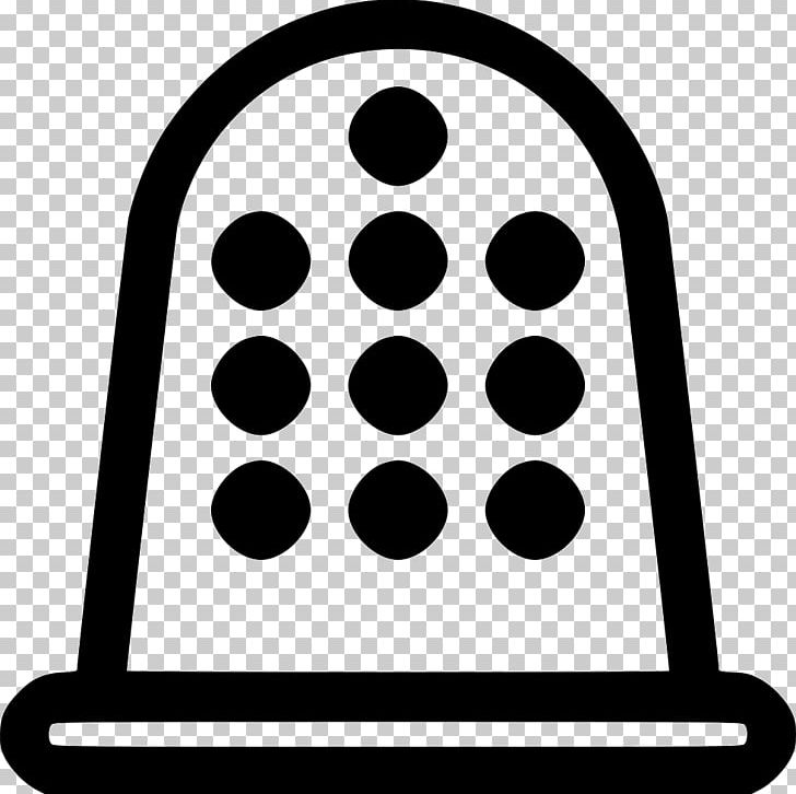 Computer Icons Thimble PNG, Clipart, Area, Black, Black And White, Circle, Clothing Free PNG Download