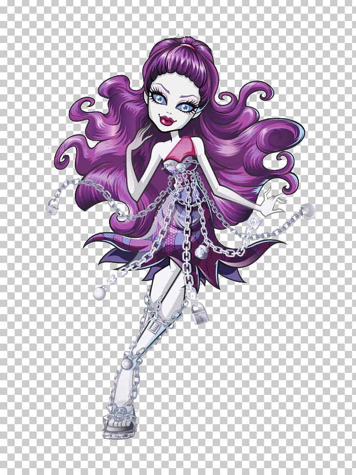 Monster High Spectra Vondergeist Daughter Of A Ghost Ghoul Toy PNG, Clipart, Anime, Doll, Fashion Illustration, Fictional Character, Magenta Free PNG Download