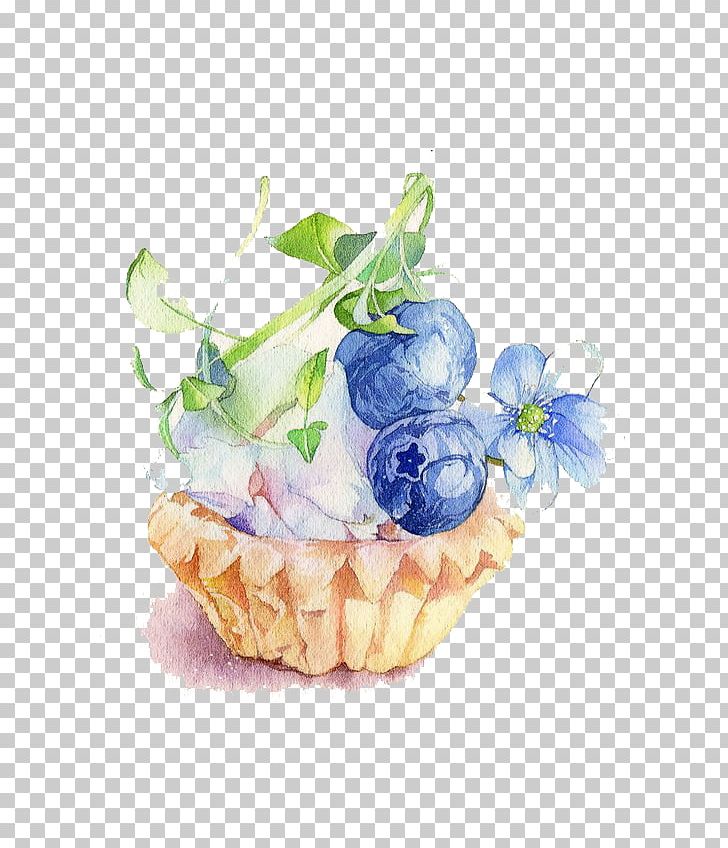 Cupcake Watercolor Painting Blueberry Illustration PNG, Clipart, Adobe Illustrator, Art, Birthday Cake, Cake, Cakes Free PNG Download