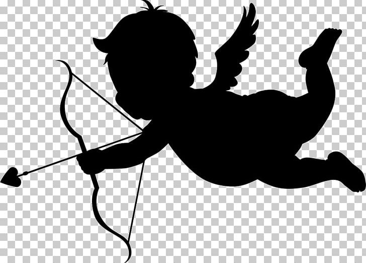 Cupid Computer Icons PNG, Clipart, Arm, Artwork, Black, Black And White, Bow And Arrow Free PNG Download