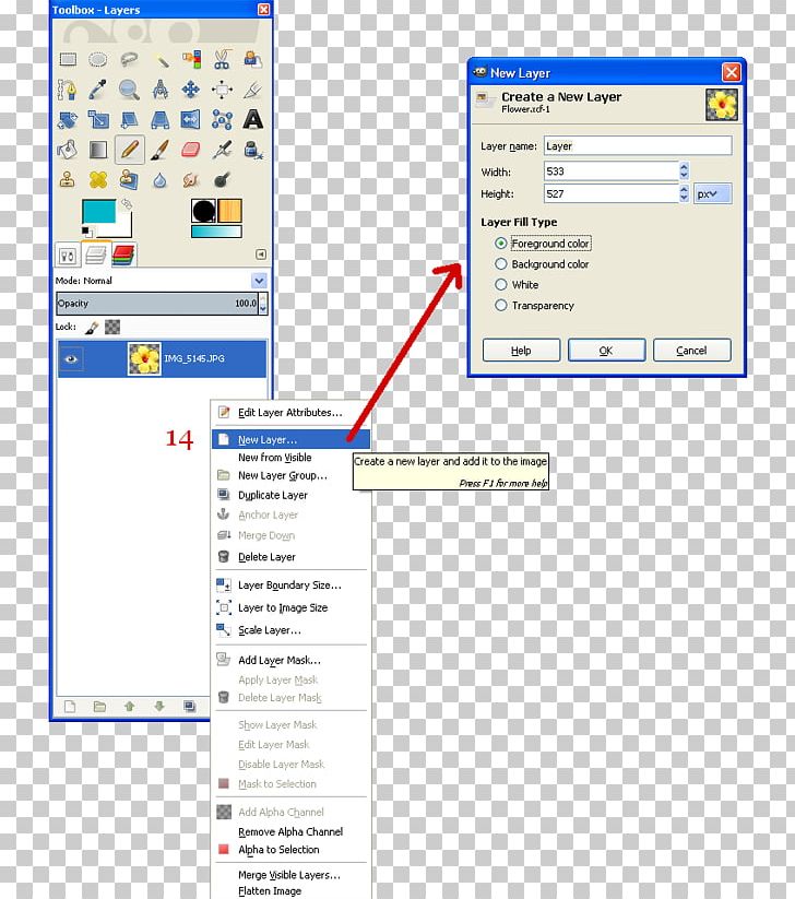 GIMP Computer Program Tutorial Screenshot Layers PNG, Clipart, Area, Arra, Computer, Computer Keyboard, Computer Mouse Free PNG Download